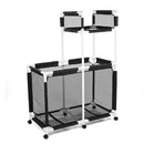Yescom Stable PVC Pool Toy Storage Bin Mesh Rolling Cart