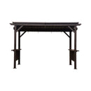 [06X12FT] Hardtop Grill Gazebo With Steel Roof, Shelves, And Hooks (SAK81324)