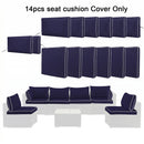 Cushion Covers for 7 Pcs Wicker Rattan Sectional Sofa