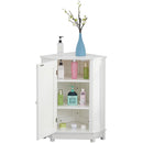 Bathroom Cabinet Triangle Corner Storage Cabinet With Adjustable Shelf Modern Style by HouseOfZazla