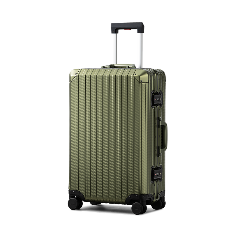 TREVA Aluminum Suitcase Army Green