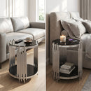Modern Luxury Coffee Table and Side Table Set, 2-Piece Oval by HouseOfZazla