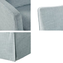 Traditional Design London Skirted Swivel Chair