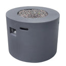 Round Iron Fire Pit With 40,000 Btu
