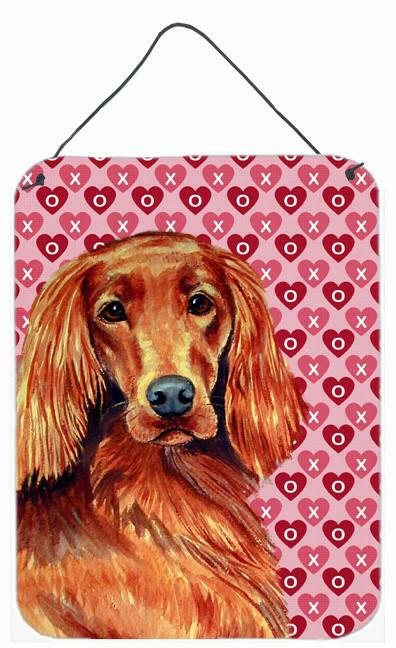 Irish Setter Hearts Love and Valentine's Day Wall or Door Hanging Prints