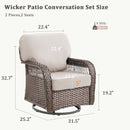 Outdoor Glider Chairs Set of 2