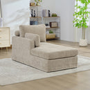 31.69" Wide Modular Sofa Bed With Cushions in Taupe