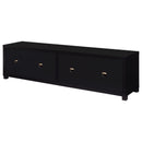 Arnaud - 3 Piece TV Stand Set With Storage - Black