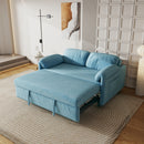 54 "velvet blue sofa sofa bed dual purpose living room retractable bed