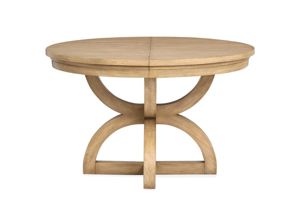 Coventry - Extendable 48" Round Dining Table - Honey Maple, photo 2 of 7