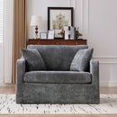 Farmhouse Accent Chair With 2 Bolster Pillows by HouseOfZazla