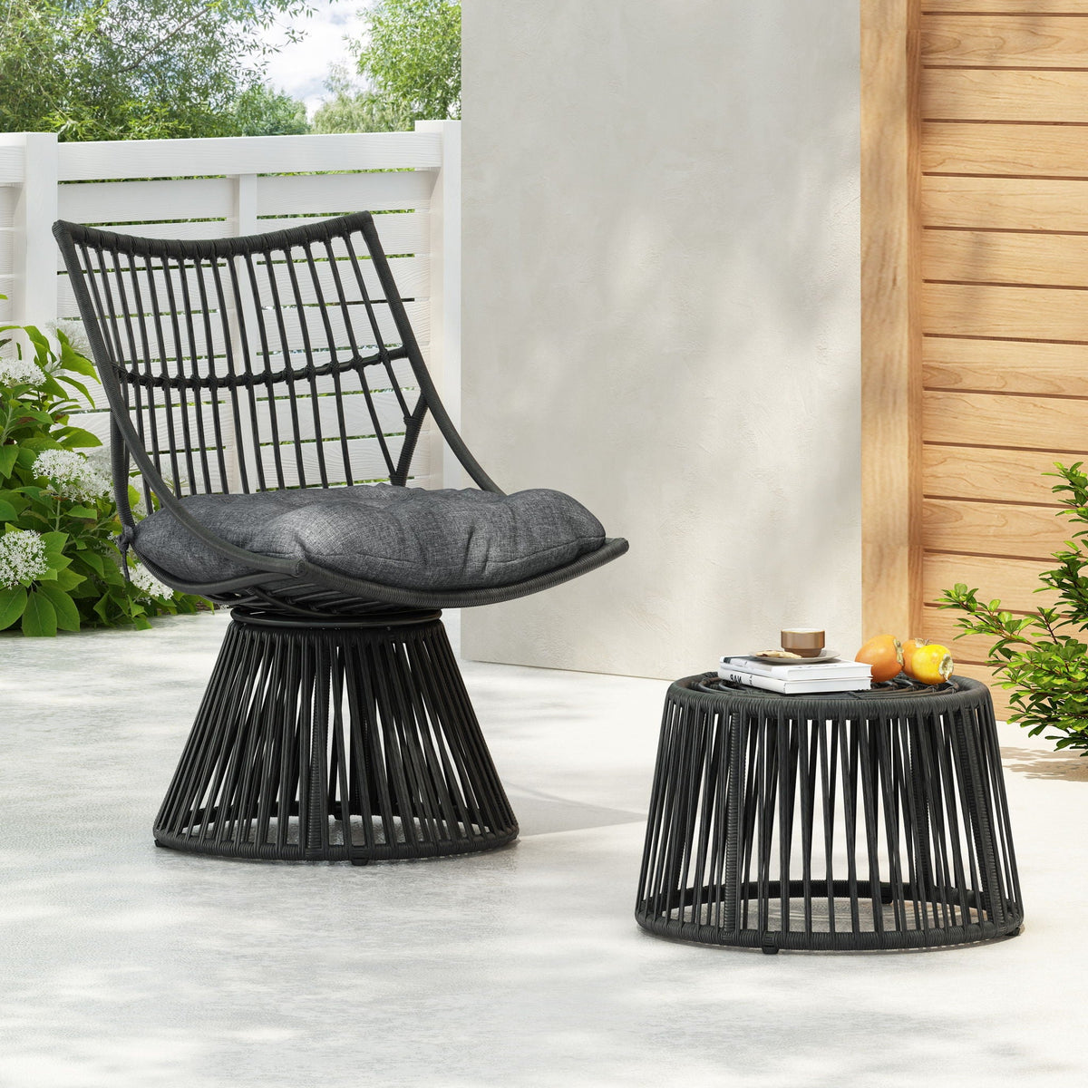 Elaine Chair & Side Table Outdoor Set, photo 4 of 25