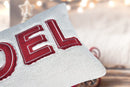Noel Christmas Throw Pillow with Insert