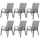 6 Piece Patio Chairs With Breathable Textilene Fabric by HouseOfZazla