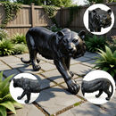 Simulated Black Tiger Resin Garden Statue by HouseOfZazla