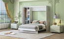 Murphy Wall Bed With Shelves, Wardrobe And LED Lights by HouseOfZazla