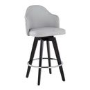 Ahoy - Contemporary Fixed Height Counter Stool With Round Footrest (Set of 2) by HouseOfZazla