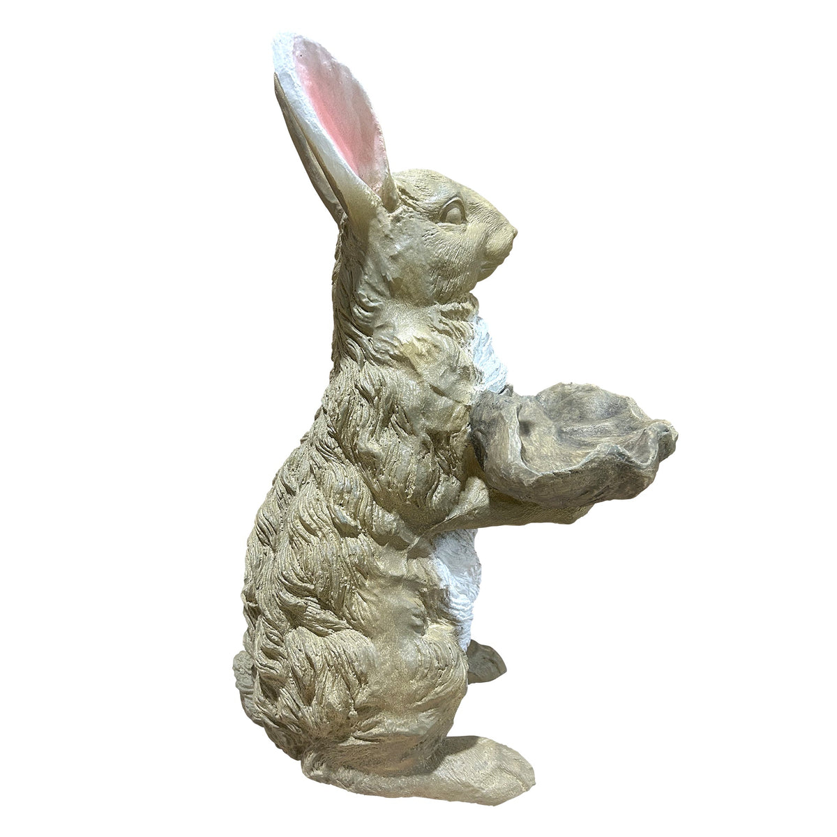 Magnesium Oxide Bunny Statue Holding Decor, photo 5 of 7