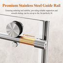 Frameless Sliding Shower Door in Brushed Nickel