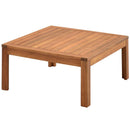 Wood Structure Outdoor Sofa Set with Gray Cushions