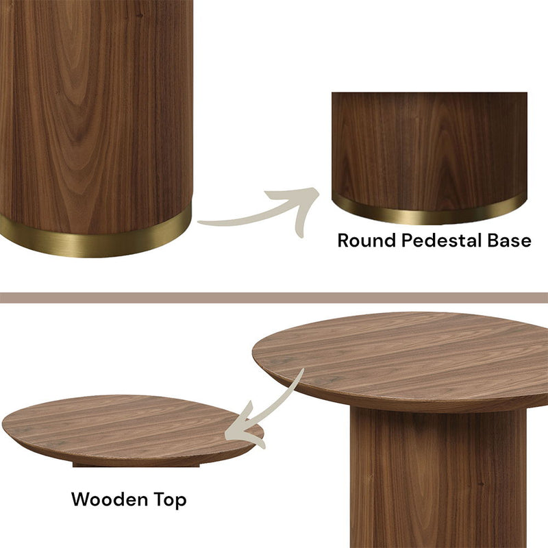 Willene - End Table - Walnut, photo 2 of 7