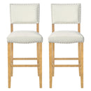 Barstools With Rivet Decoration - Set of 2