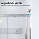 Semi-Frameless Double Sliding Shower Door