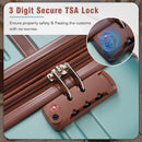 Hardshell Luggage Sets 4 Pieces 20" / 24" / 28" Luggages And Cosmetic Case Spinner Suitcase With Tsa Lock Lightweight by HouseOfZazla