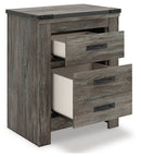 Frandern - Two Drawer Night Stand - Gray