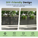 50" W x 49" H Outdoor Privacy Screen, Air Conditioner Fence, All-Weather Vinyl Privacy Fence Screens with Aluminum by HouseOfZazla