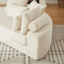 Semi Circular 2 In 1 Sofa Bed With Neck Pillow And Throw Pillows by HouseOfZazla