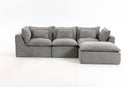 102.3" Width Cloud Couch Oversized Modular Sectional Sofa