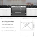 Undermount Stainless Steel Kitchen Sink, Deep Single Bowl Basin