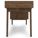 Clarkson - Desk With Side Drawers - Rustic Natural Aged Brown by HouseOfZazla