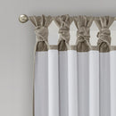 Twist Tab Total Blackout Window Curtain Panel Pewter 50x84