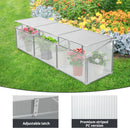 Polycarbonate Greenhouse For Outdoors In Winter - Silver by HouseOfZazla
