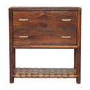 Regency - Woven 2 Drawer Nightstand - Brown by Unique Piece Furniture
