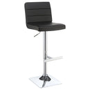 Adjustable Tufted Bar Stool (Set of 2) - Black by HouseOfZazla