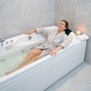67 in. x 34 in. Acrylic Whirlpool Bathtub with Center Drain by HouseOfZazla