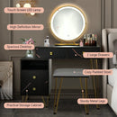 Modern Dressing Table with Storage Cabinet by LJGDeals