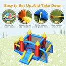 Inflatable Soccer Goal Ball Pit Bounce House Without Blower by LJGDeals