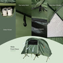 Cot Elevated Compact Tent Set with External Cover-Green by LJGDeals