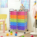 20 Drawers Storage Rolling Cart Studio Organizer-Multicolor by LJGDeals
