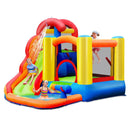 6-in-1 Water Park Bounce House for Outdoor Fun with Blower and Splash Pool by LJGDeals