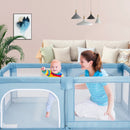 Baby Playpen Extra Large Kids Activity Center Safety Play-Blue by LJGDeals