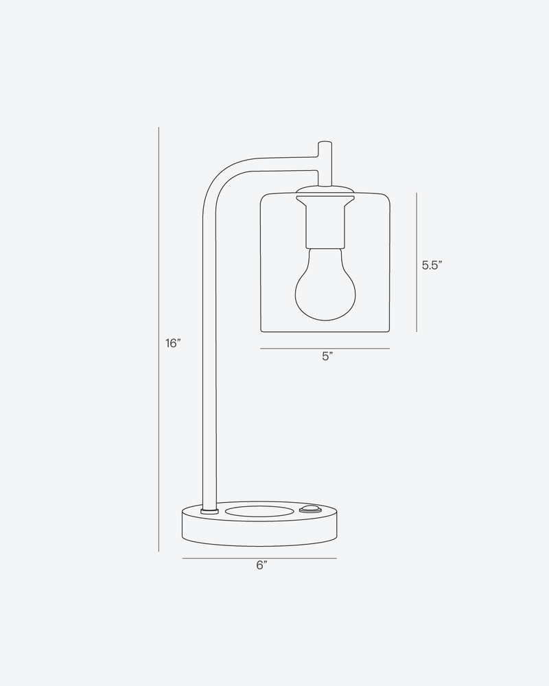 Elizabeth USB Table Lamp, photo 7 of 7