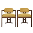 Stylish Indoor Upholstered Wood Dining Chair Set of 2 by HouseOfZazla