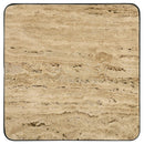 Travertine Accent Table Geometric Design - Brown by HouseOfZazla