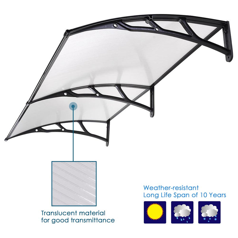 Yescom Door & Window Poly Awning Canopy 80"x40"