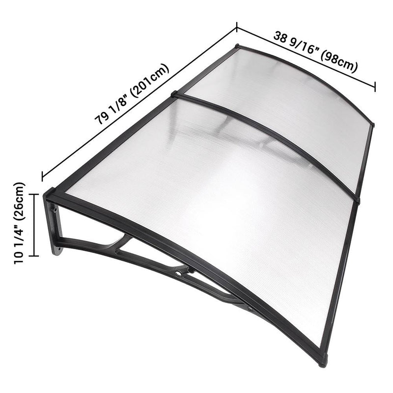 Yescom Door & Window Poly Awning Canopy 80"x40"